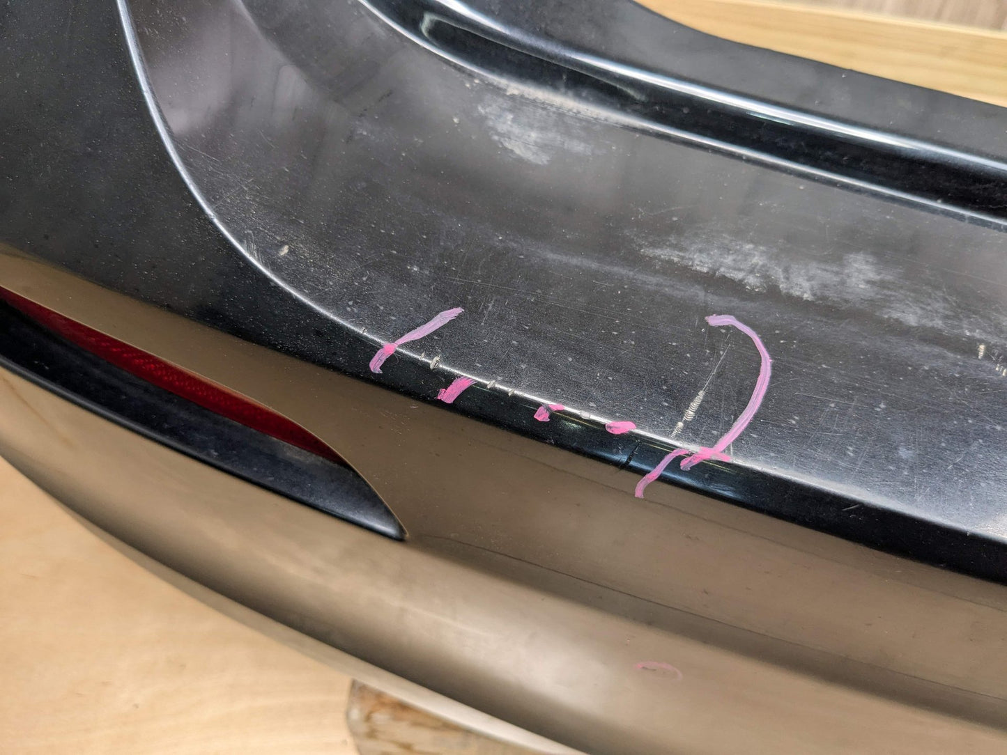 *13-15 OEM BMW F01 F02 740 750 M SPORT Rear Bumper Cover PDC Holes Black Black BLACK SAPPHIRE METALLIC (475)