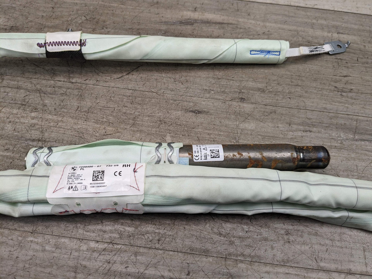 14-20 OEM BMW F32 F82 M4 Right Passenger Top Roof Head Air Bag Airbag Curtain