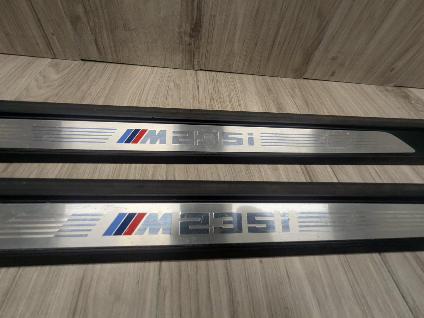 16-20 OEM BMW F22 F87 M2 Front Left Right Door Sills Scuff Plate Trim M SPORT