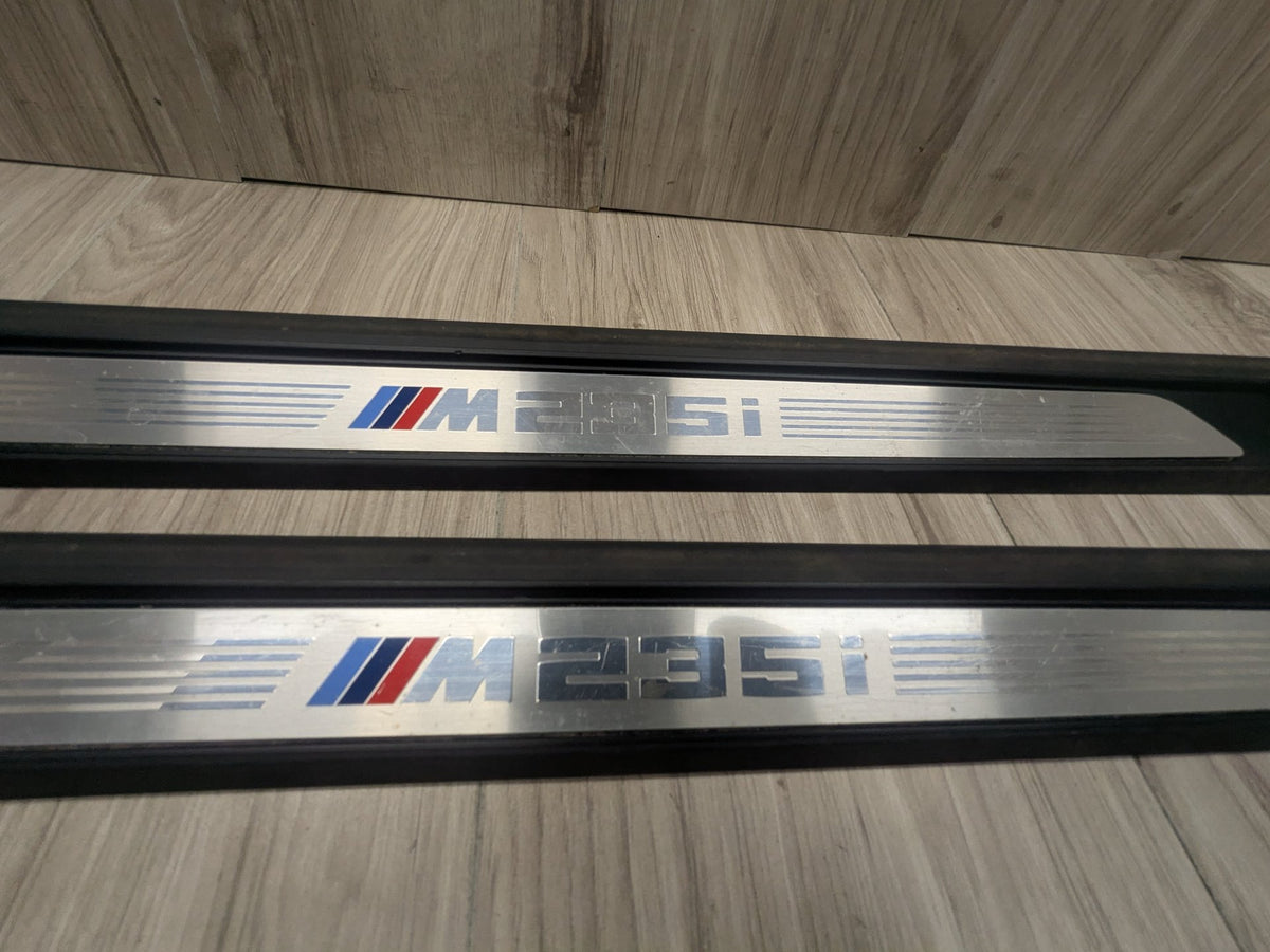 16-20 OEM BMW F22 F87 M2 Front Left Right Door Sills Scuff Plate Trim M SPORT