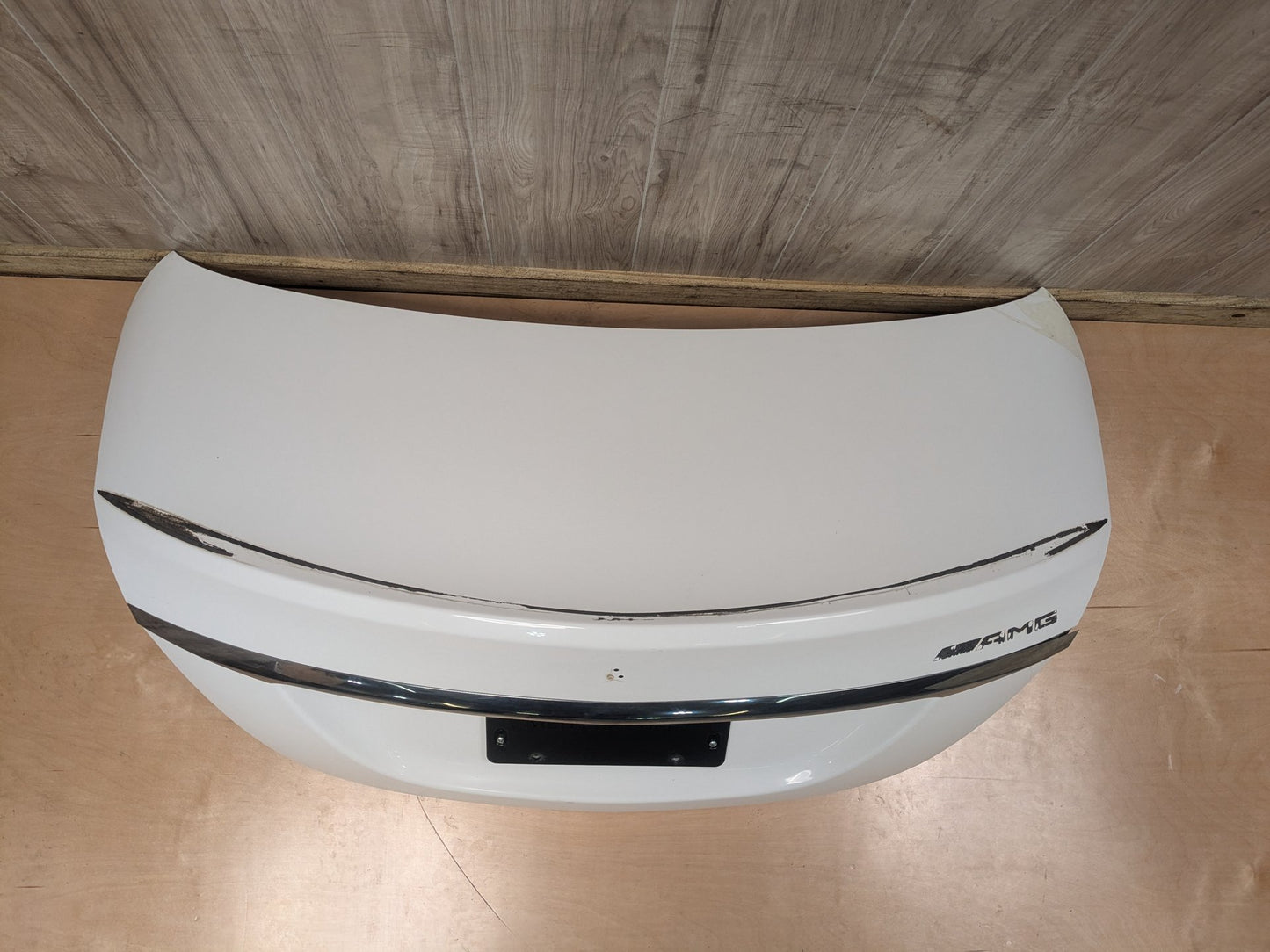 OEM MERCEDES W205 C300 C400 C43 C63 Rear Trunk Lid Panel Deck Shell White 149 149 (Polar white- Standard finish)
