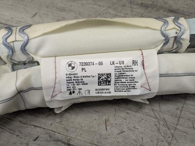 OEM BMW F30 F36 F80 M3 335 435 Right Passenger Roof Head Curtain Air Bag Airbag