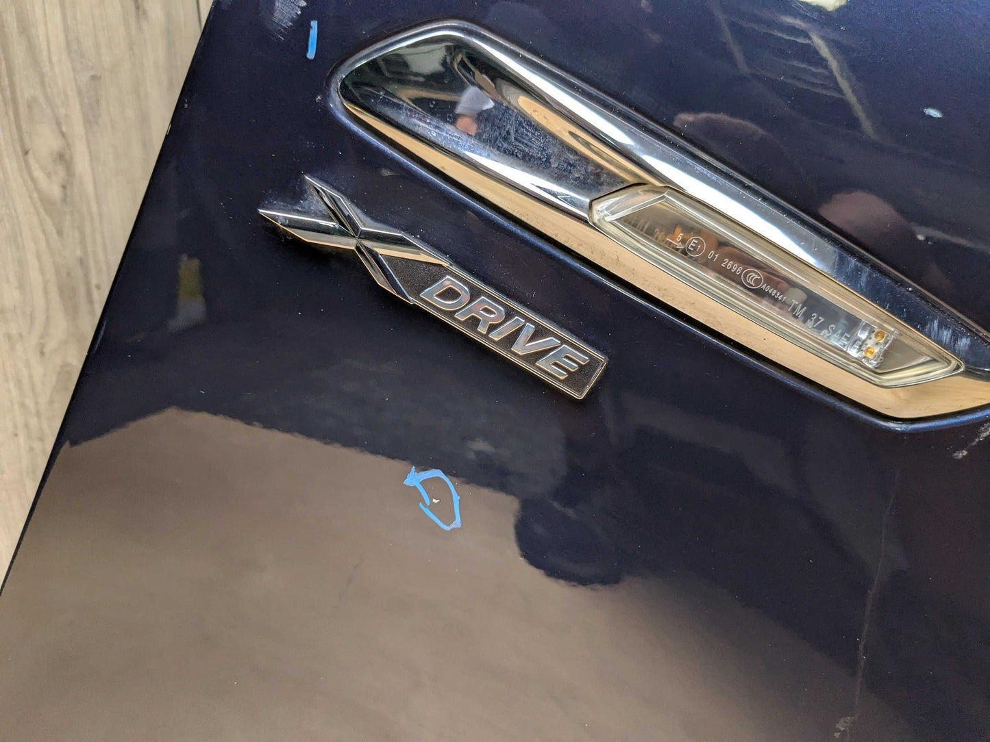 *11-16 OEM BMW F10 528 535 550 Right Passenger Side Fender Panel Blue A89 IMPERIALBLAU BRILLANTEFFEKT METALLI (A89)