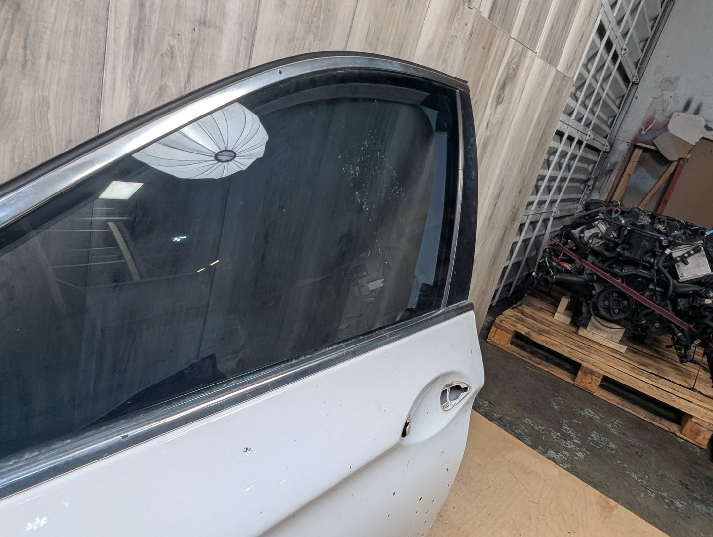*11-16 OEM BMW F10 528 535 Sedan Front Left Driver Door Shell Panel White White 300