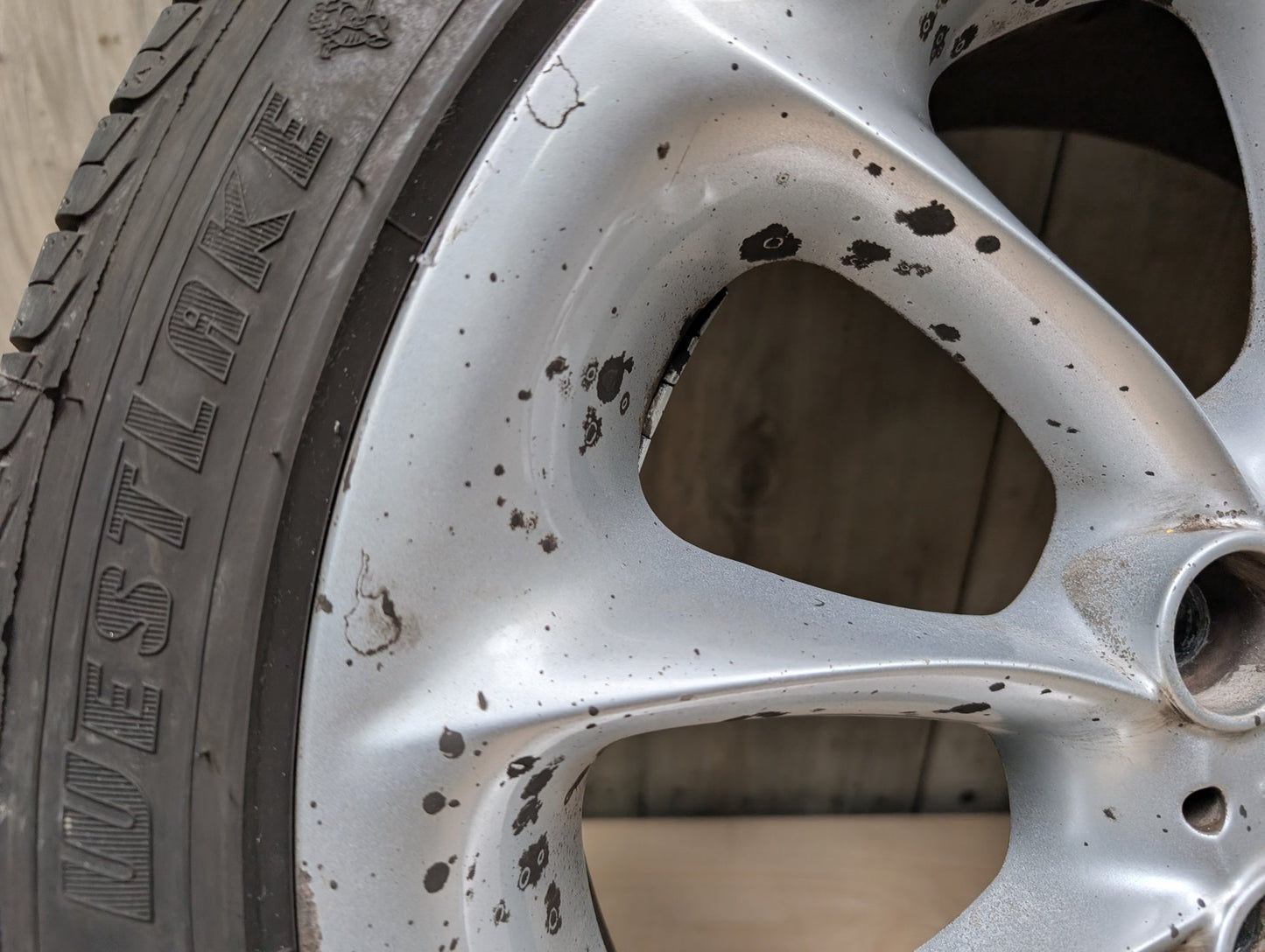 03-08 OEM BMW E85 Z4 Rim Wheel 17x8" ET:47 LA Wheel Turbine Style 106