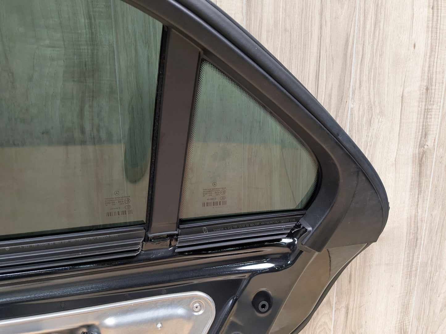 OEM Mercedes W212 E350 E400 E550 Rear Right Passenger Door Shell Panel Black 197 (Obsidian black- Metallic finish)