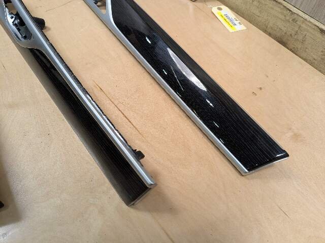 20-22 OEM BMW G12 750 Dash Doors Air Vent Wood Metal Effect Interior Trim SET