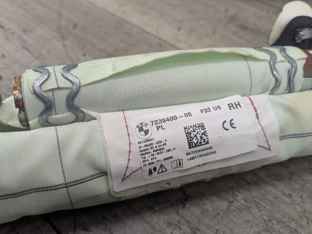 14-20 OEM BMW F32 F82 M4 Right Passenger Top Roof Head Air Bag Airbag Curtain