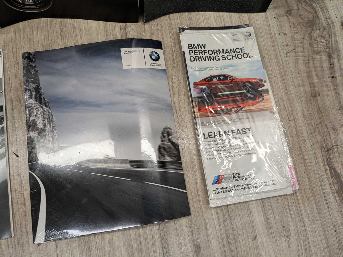 15-19 OEM BMW F16 X6 Owners Manual Operator Hand Book w/ Wallet SET