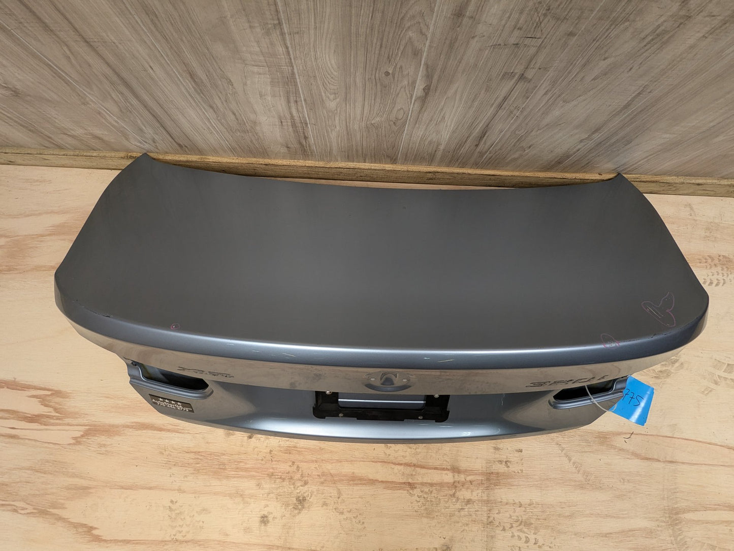 12-18 OEM BMW F30 F80 320 328 335 340 M3 Rear Trunk Lid Panel Deck Shell Blue LIQUID BLUE METALLIC (B40)