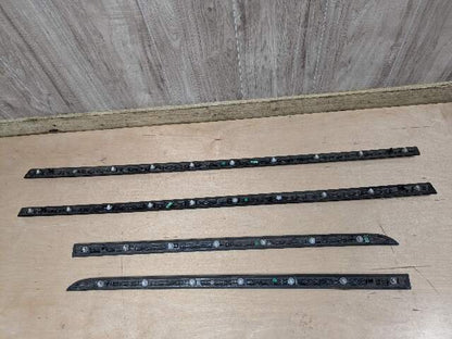 OEM BMW G12 740 750 M760 Lower Left Right Side Door Molding Strip Trim SET Black