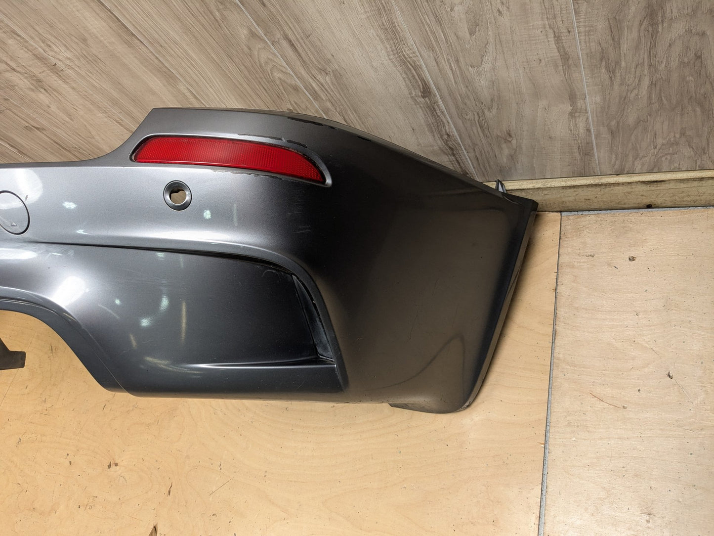 10-13 OEM BMW E70 X5M Rear Bumper Trim Cover Panel Assembly Gray A52 SPACEGRAU METALLIC (A52)