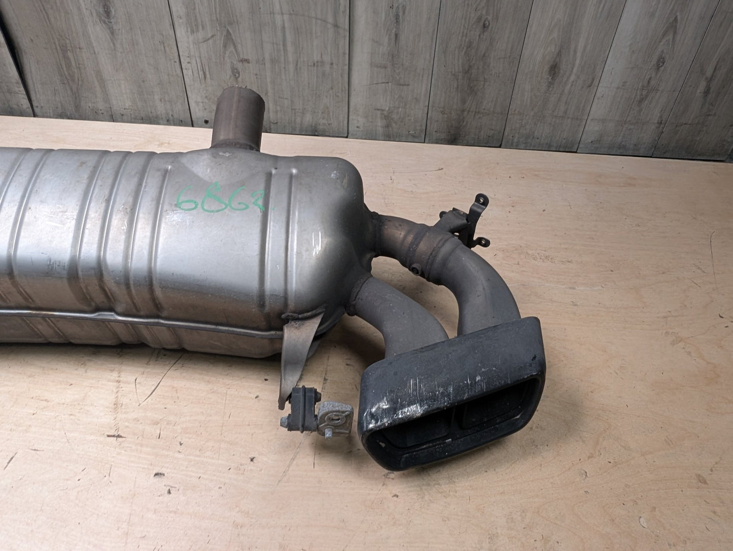 16-19 OEM BMW G11 G12 750i 750iX Engine N63R Rear Exhaust Pipe Muffler M SPORT