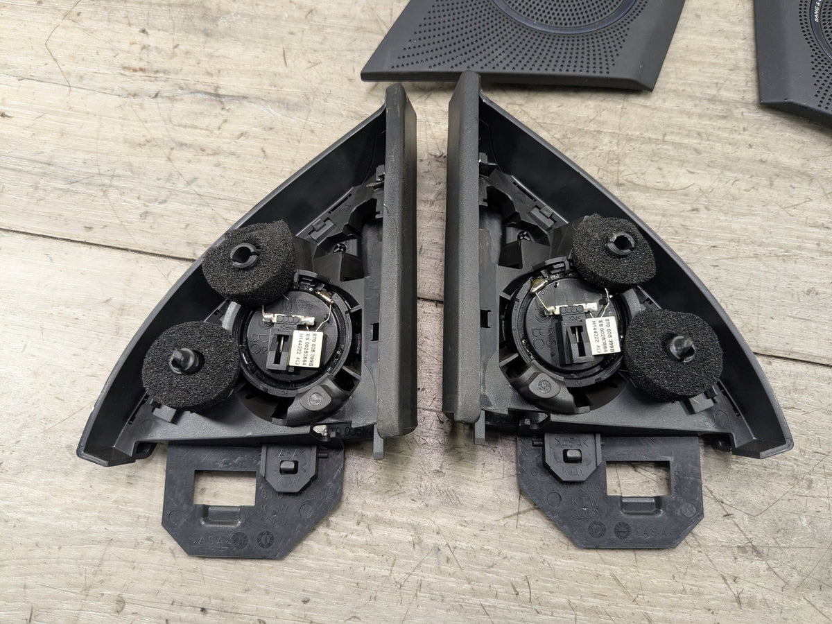 09-17 OEM AUDI A5 S5 Bang & Olufsen Front Rear Door Tweeter Speakers SET