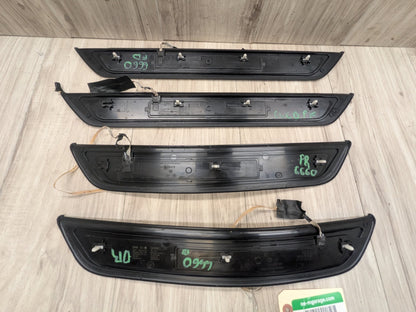 OEM BMW G30 530 540 M550 Front Rear Left Right Illuminated Door Sill Trim SET