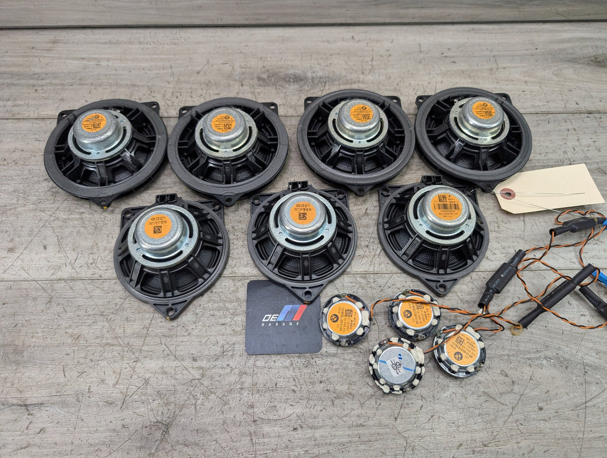 2015 BMW X3 F25 Speakers SET 9209185 11-17 OEM BMW F25 X3 Stereo Audio Speakers Tweeters Subwoofers Top HiFi SET OEM