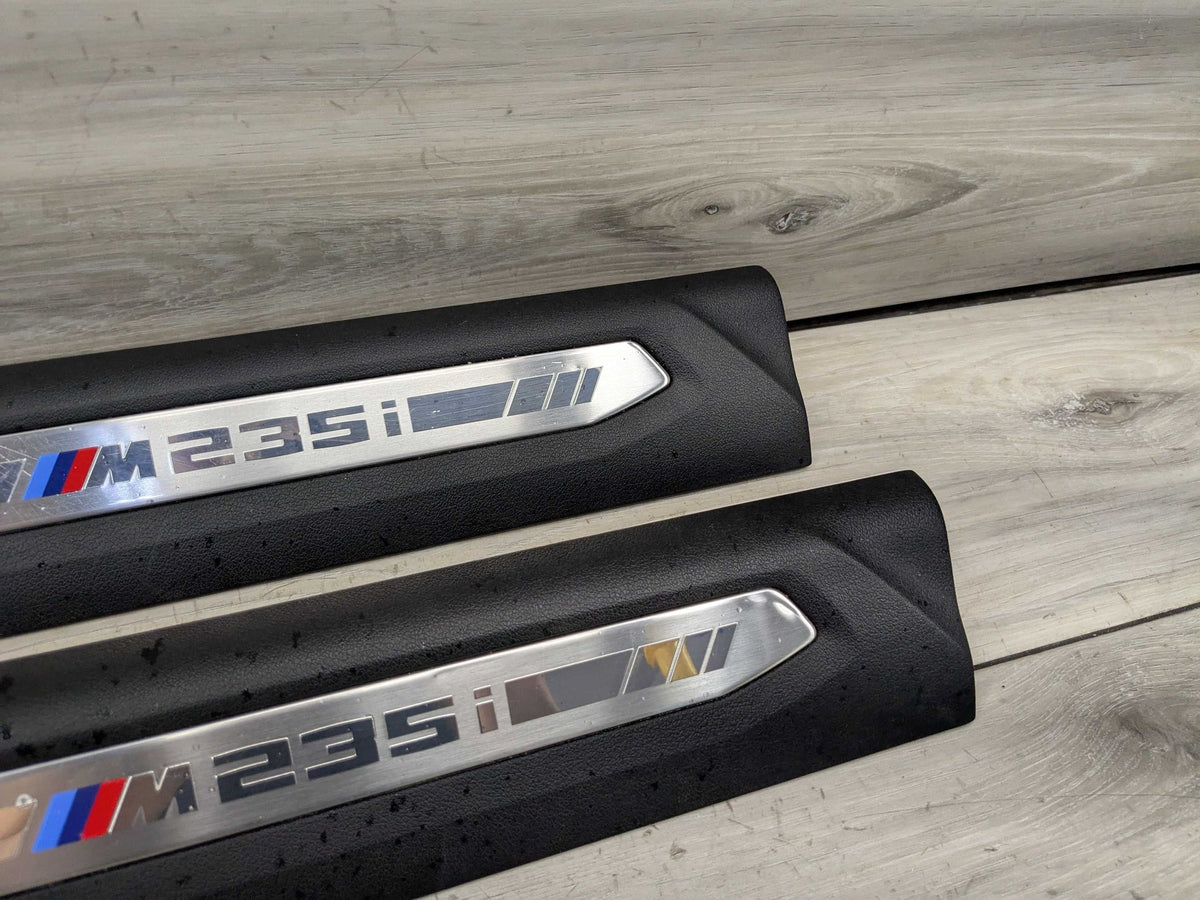 20-24 OEM BMW F44 M235i Front Left Right Door Sill Plate Molding Trim PAIR
