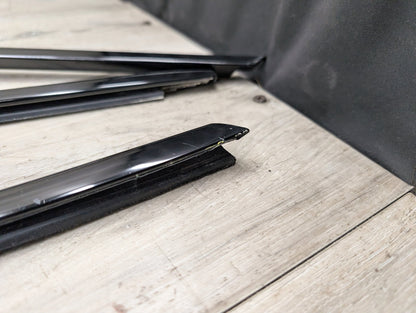 *11-17 OEM BMW F25 X3 SHADOW GLOSS Front Rear Left Right Door Trim SET (6)