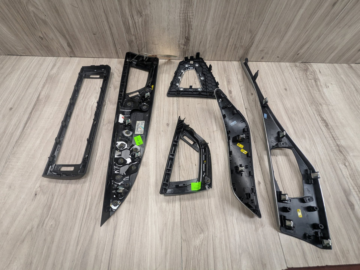 14-17 OEM BMW F22 228 M235 Central Console Dash Doors Aluminum Interior Trim SET