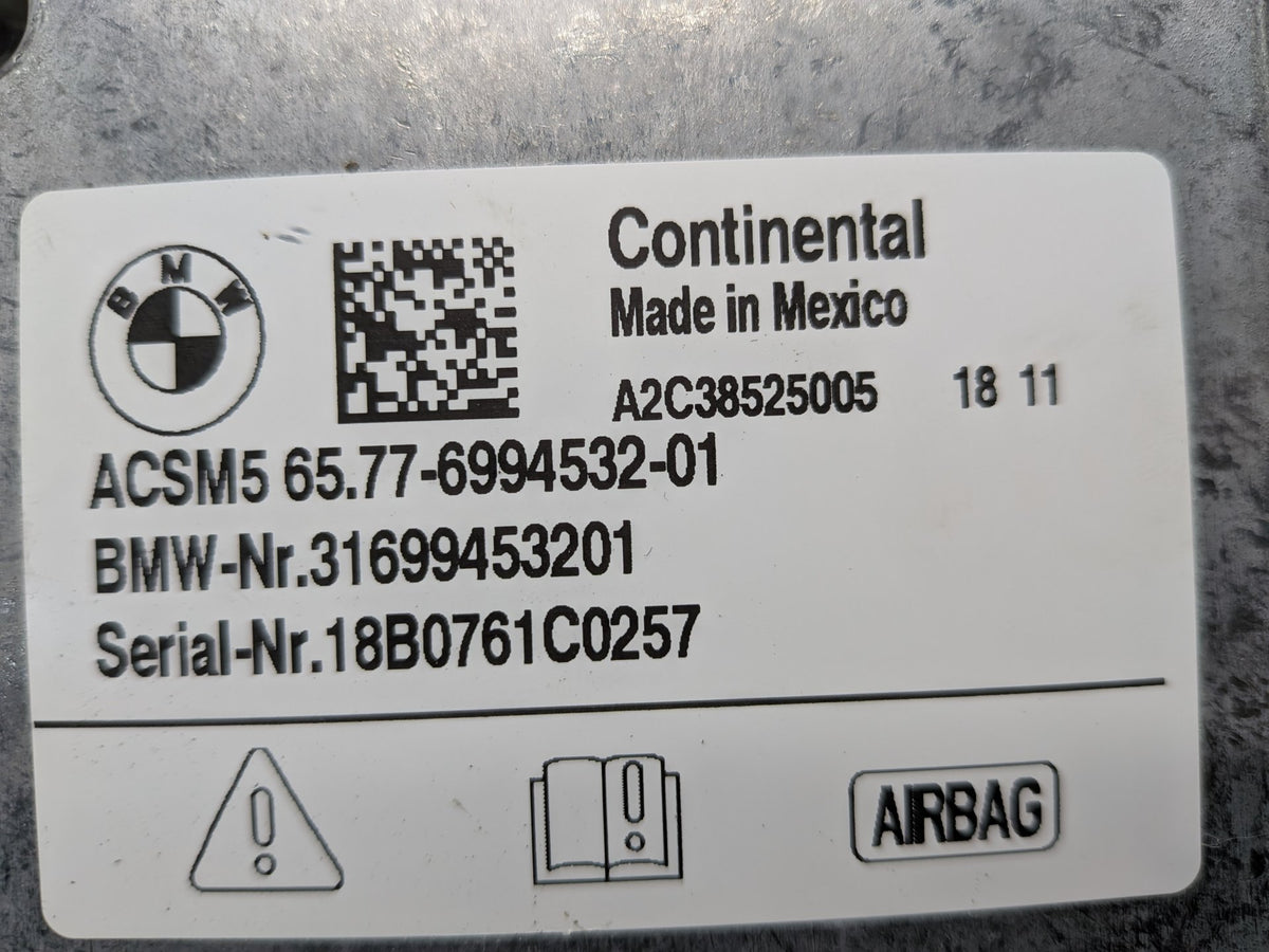 OEM BMW F90 G01 G11 G12 G30 G32 Air Bag SRS ICM Control Module Unit