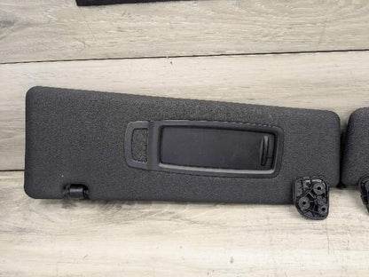 07-13 OEM BMW E70 X5 X5M Front Left Right Interior Sun Visor Black Pair SET