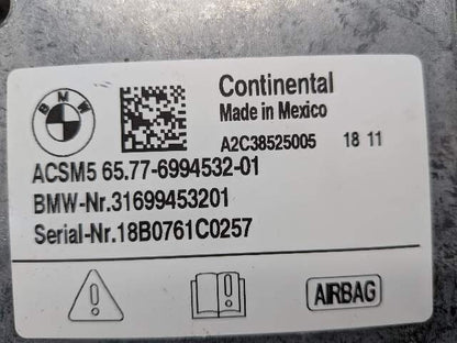 2018 - 2024 BMW X3 G01 SRS Airbag Air Bag Module 6994532 B58B30M0