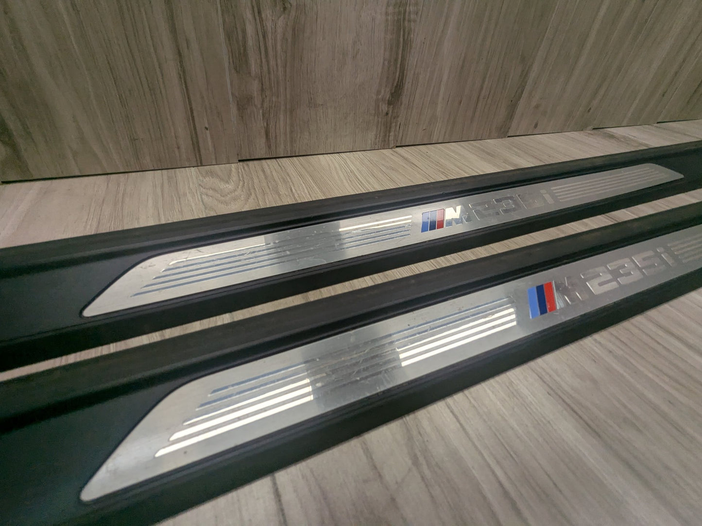 16-20 OEM BMW F22 F87 M2 Front Left Right Door Sills Scuff Plate Trim M SPORT