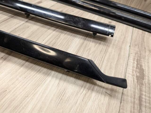 OEM BMW E88 128 135 Convertible Left Right Weatherstrip Molding Trims Black SET