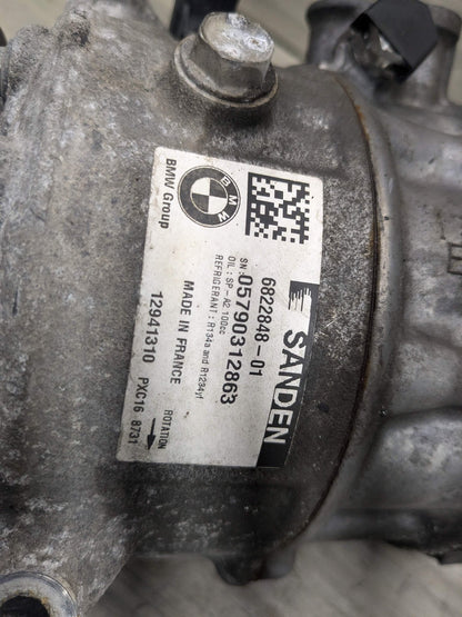 OEM BMW F90 F93 G05 G07 G12 G16 G30 AC Compressor Clutch Pump W/ Pulley N63 S63