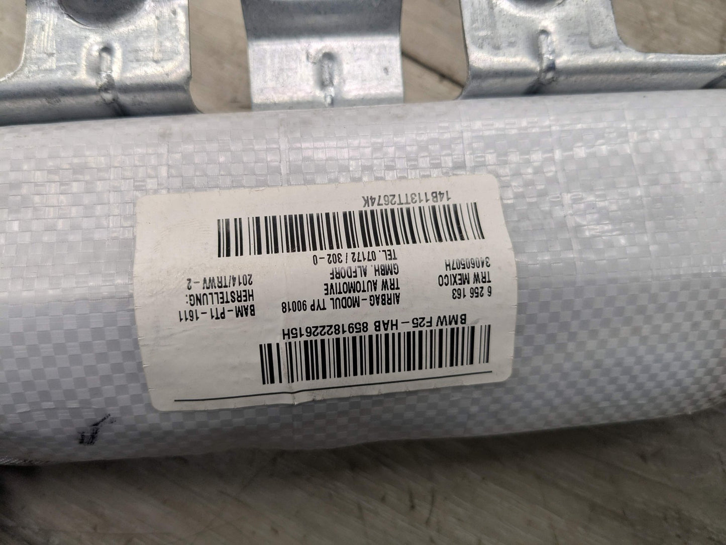 OEM BMW F25 X3 35 28 Left Driver Top Roof Head Air Bag Airbag Curtain