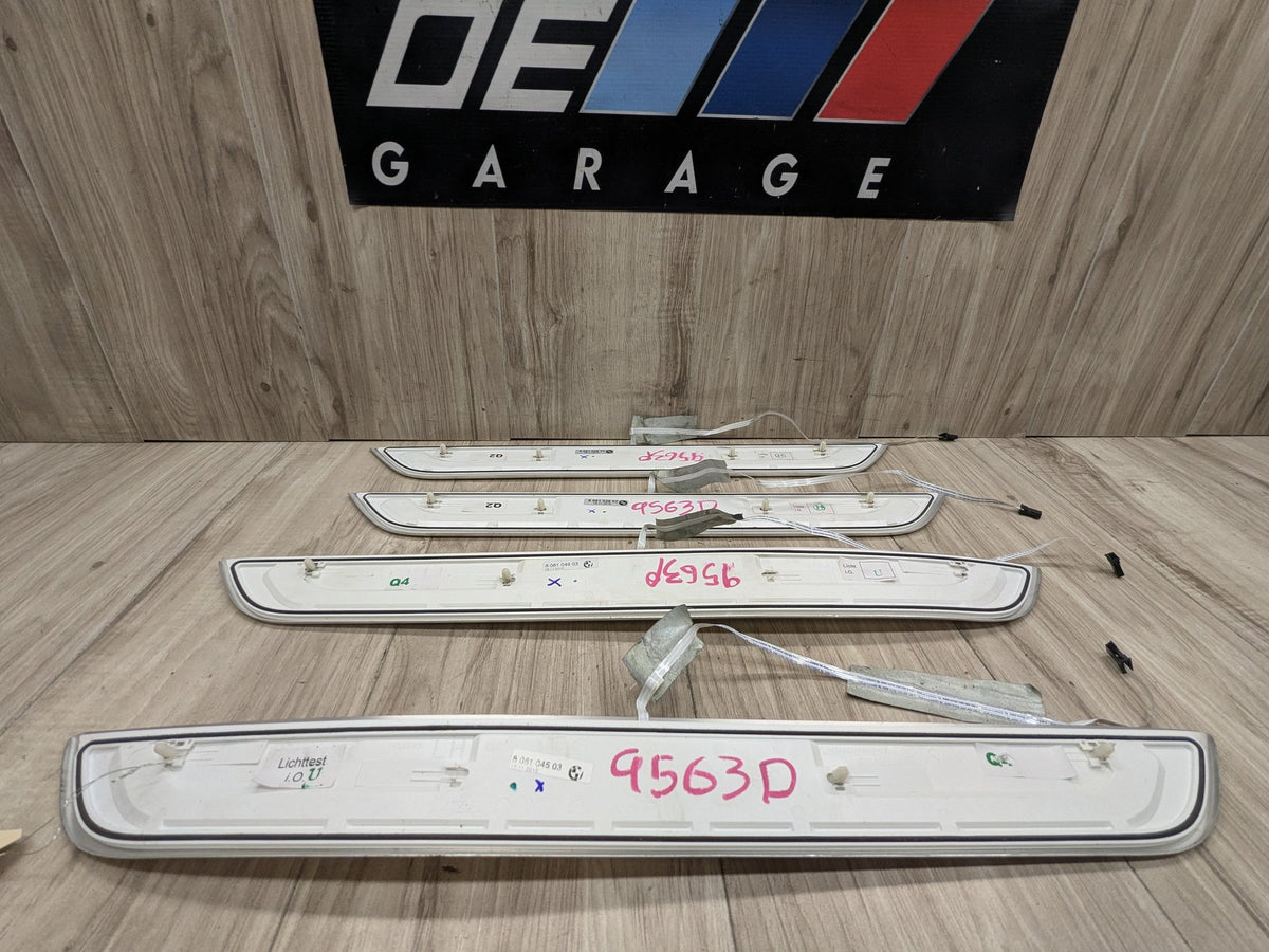 16-19 OEM BMW G11 G12 OEM Door Sills M Trim Illuminated Entry Panels Kit SET*