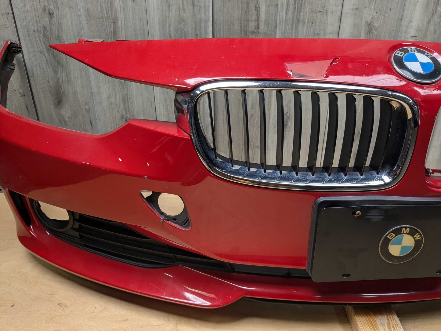 NOTE* 12-15 OEM BMW F30 F31 328 335 BASIS Front Bumper Cover w/ Grilles Red A75 MELBOURNEROT METALLIC (A75)