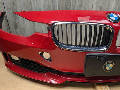 NOTE* 12-15 OEM BMW F30 F31 328 335 BASIS Front Bumper Cover w/ Grilles Red A75 MELBOURNEROT METALLIC (A75)