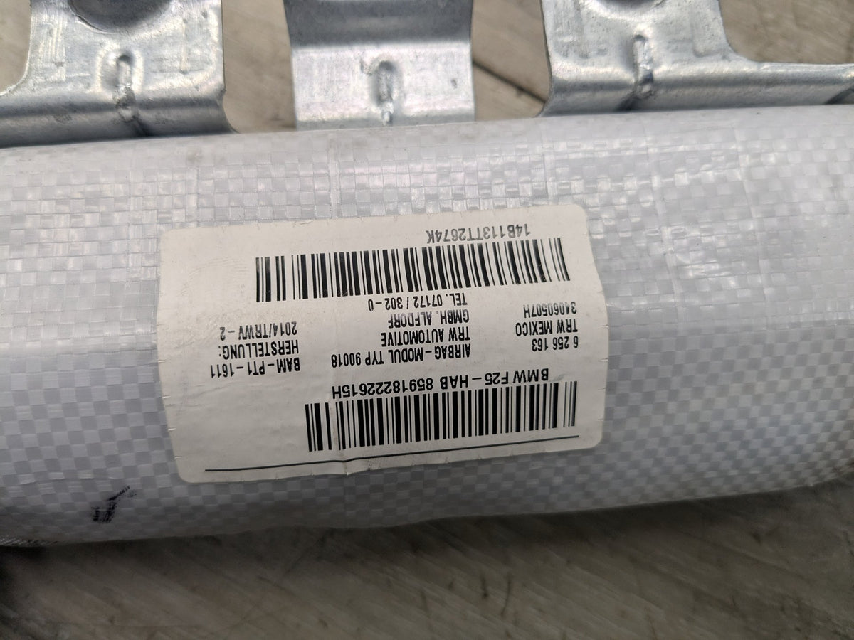 OEM BMW F25 X3 35 28 Left Driver Top Roof Head Air Bag Airbag Curtain