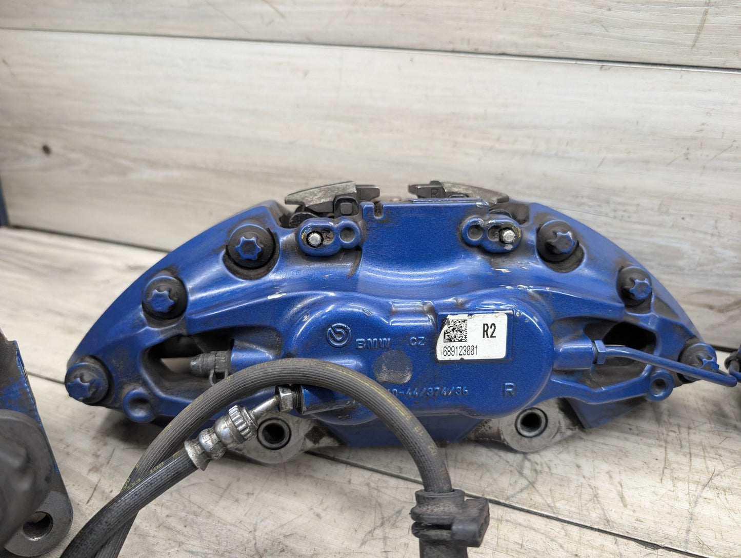 17-23 OEM BMW G30 540 M550 Front Rear Left Right Brake M SPORT Calipers SET Blue