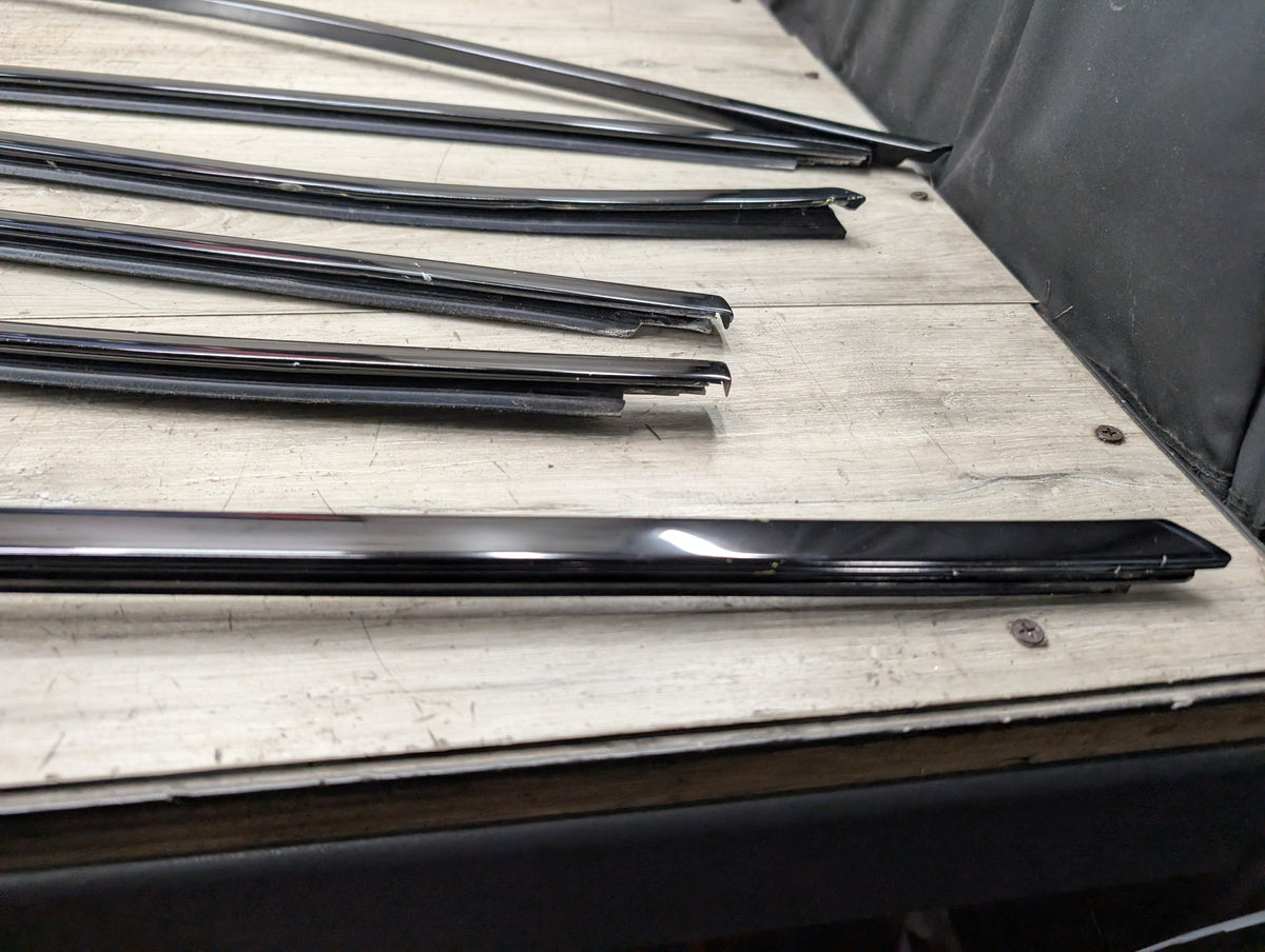 *11-17 OEM BMW F25 X3 SHADOW GLOSS Front Rear Left Right Door Trim SET (6)