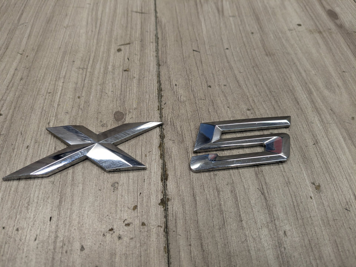 14-18 OEM BMW F15 X5 Rear Trunk Lide X5 Badge Emblem