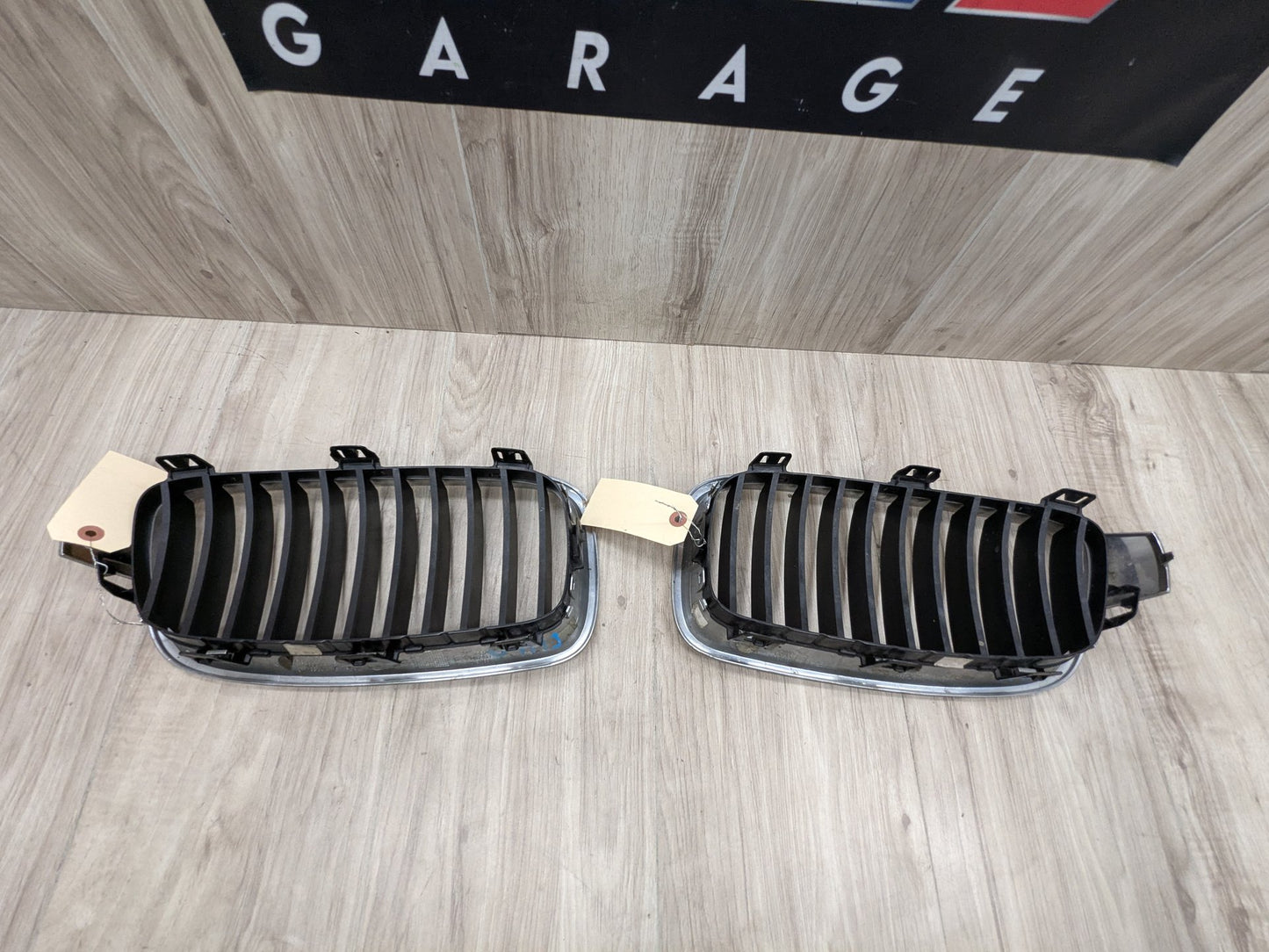 OEM BMW F30 F31 328 330 335 340 Front Left Right Upper Bumper Kidney Grilles SET