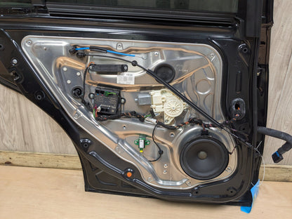 OEM Mercedes W212 E350 E400 E550 Rear Left Driver Door Shell Panel Black 197 (Obsidian black- Metallic finish)