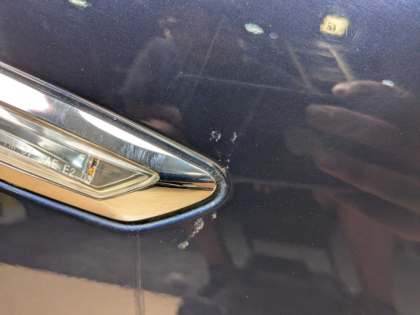 *11-16 OEM BMW F10 528 535 550 Right Passenger Side Fender Panel Blue A89 IMPERIALBLAU BRILLANTEFFEKT METALLI (A89)