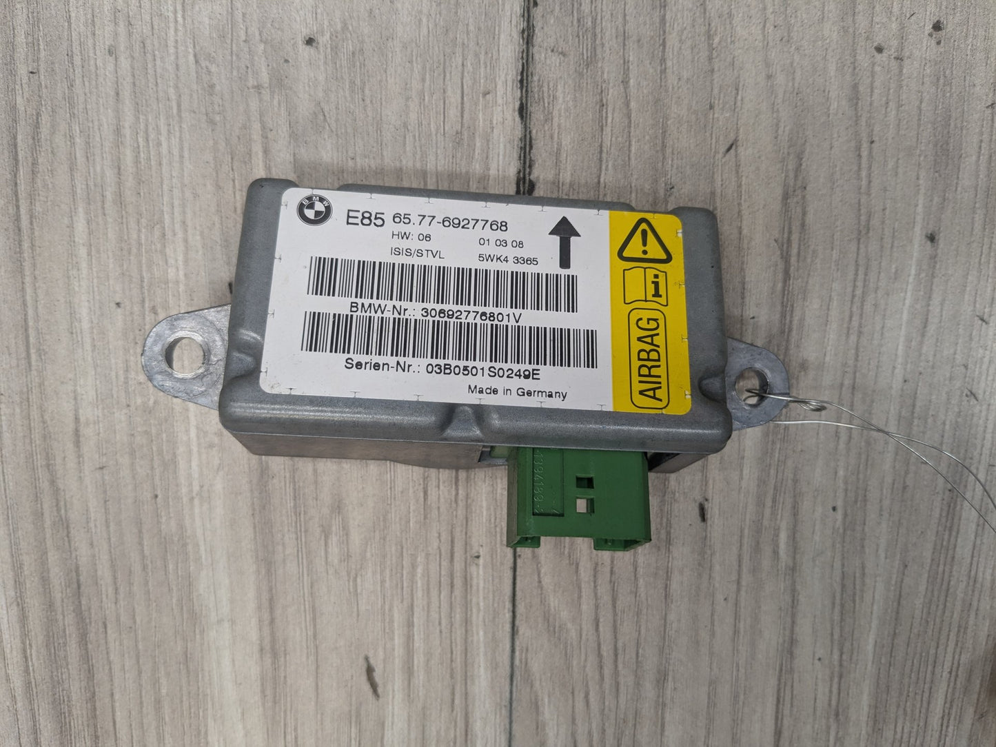 03-05 OEM BMW E85 Z4 Front Left Driver Door Airbag Impact Sensor Control Module