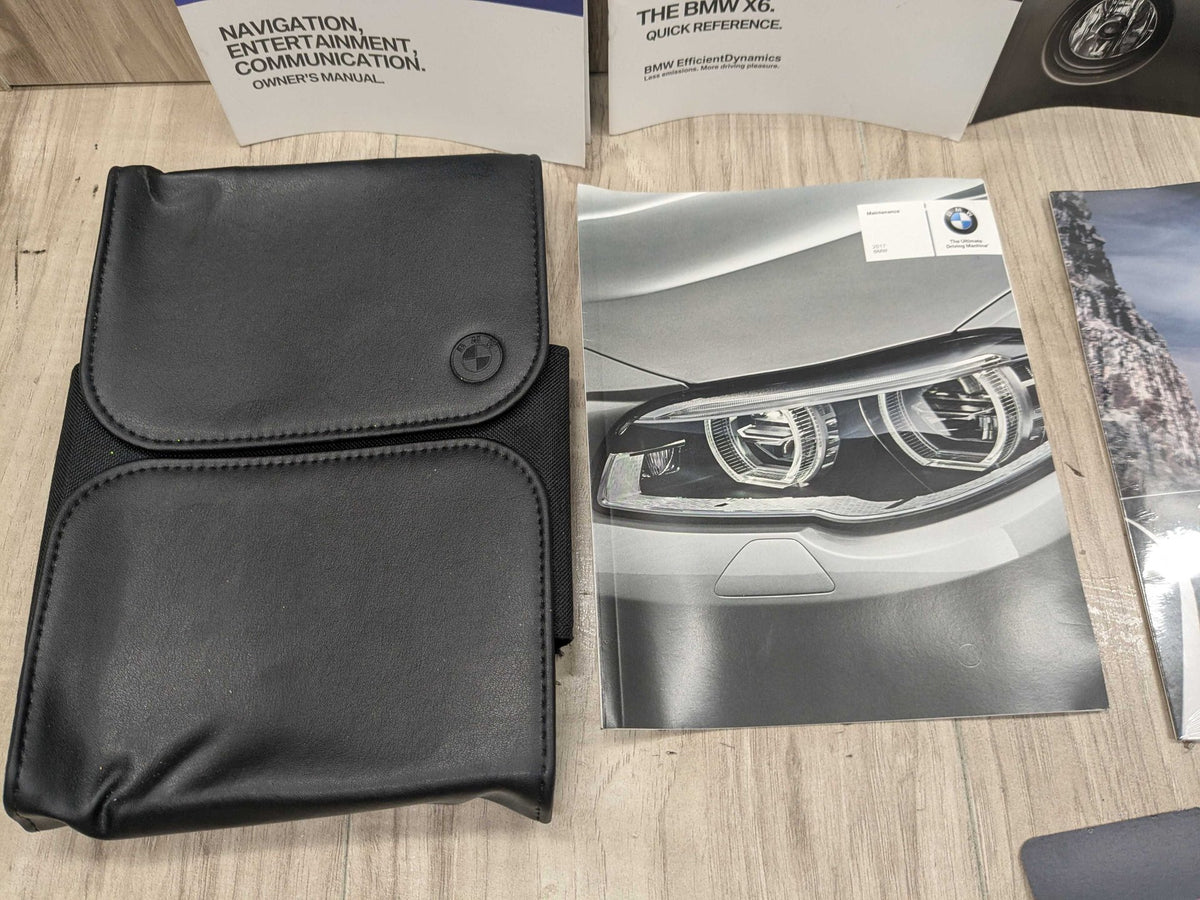 15-19 OEM BMW F16 X6 Owners Manual Operator Hand Book w/ Wallet SET