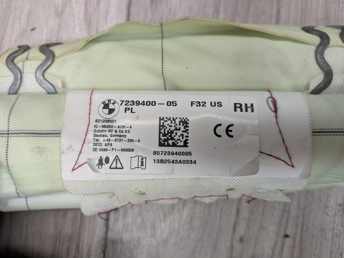 14-20 OEM BMW F32 F82 M4 Right Passenger Top Roof Head Air Bag Airbag Curtain