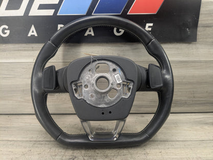 18-20 OEM AUDI Q5 SQ5 SPORT Leather Steering Wheel w/ Switches & Shifters