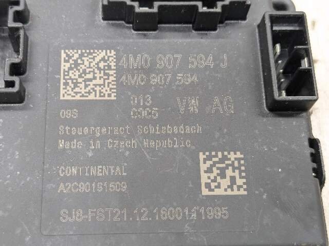 18-24 OEM Audi A4 A5 S4 S5 Rear Panoramic Sunroof Control Module Unit
