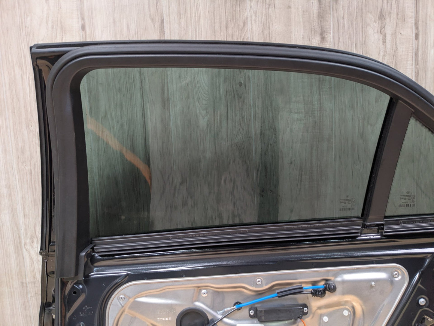 OEM Mercedes W212 E350 E400 E550 Rear Right Passenger Door Shell Panel Black 197 (Obsidian black- Metallic finish)