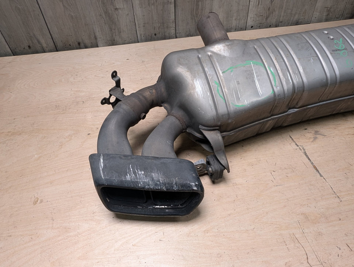 16-19 OEM BMW G11 G12 750i 750iX Engine N63R Rear Exhaust Pipe Muffler M SPORT
