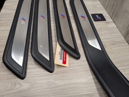 2013 BMW 750Li F02 Front Rear Left Right Scuff Plate Door Sill SET 8046291