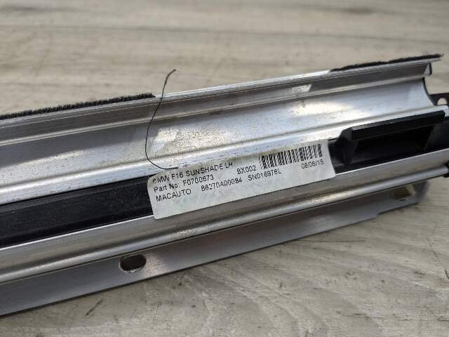 15-19 OEM BMW F16 F86 X6 REAR Left Driver Side Door Window Roller Sunshade Blind