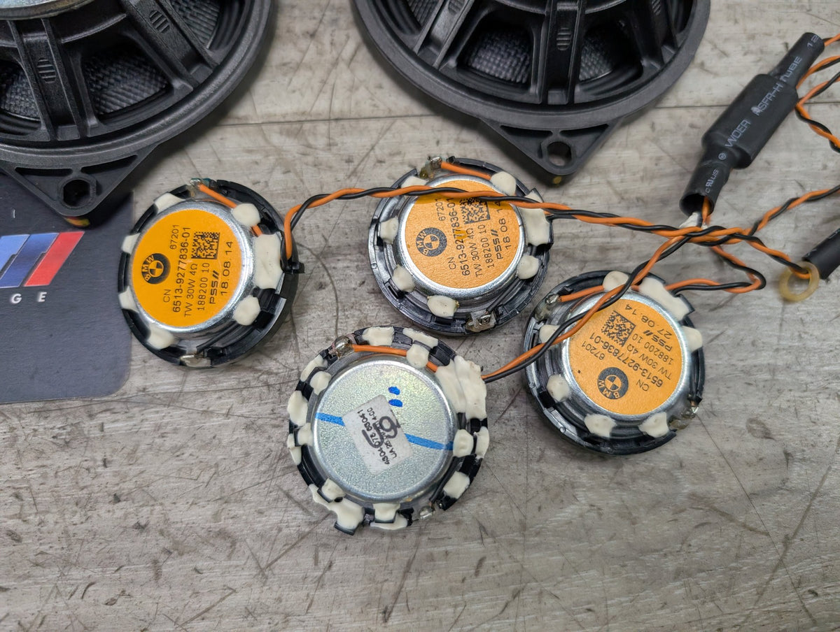 2015 BMW X3 F25 Speakers SET 9209185 11-17 OEM BMW F25 X3 Stereo Audio Speakers Tweeters Subwoofers Top HiFi SET OEM